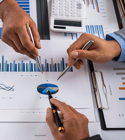 Vermögensplanung und Auswertung von Unternehmenskennzahlen